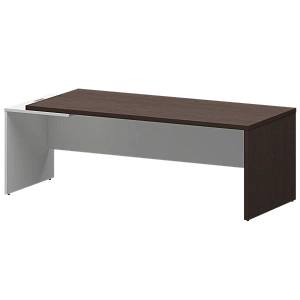 Стол руководителя левый Protech KZ-22L Дуб венге/Белый фото