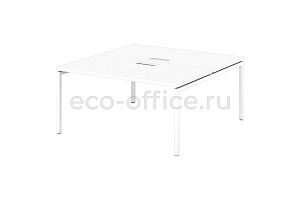 Стол-тандем на металлокаркасе SENTIDA MAX S-522 Белый фото