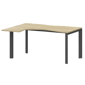 Стол эргономичный левый на металлокаркасе Protech НТМП.П-040.ЛВ Баттл Рок/Антрацит фото