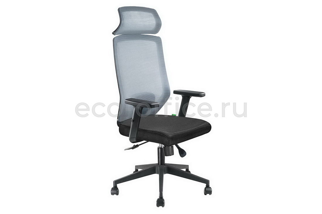 Кресло RV Чейр БРОНТЕ A755 Luxe Серая сетка / Чёрная ткань  стоимость