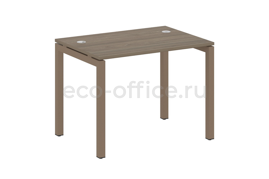 Стол письменный METAL SYSTEM QUATTRO 5x5 50БП.СП-1 Вяз Благородный / Мокко металл купить в Москве