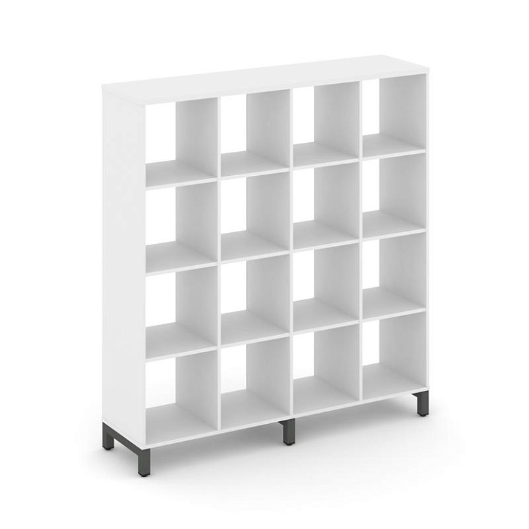 каркас стеллажа 4 яр. style project sn.ks-440 белый/металл антрацит фото