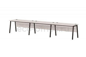 Линейный кластер на 3 рабочих места LAVANA STEEL T-151 Таксония Светлая фото