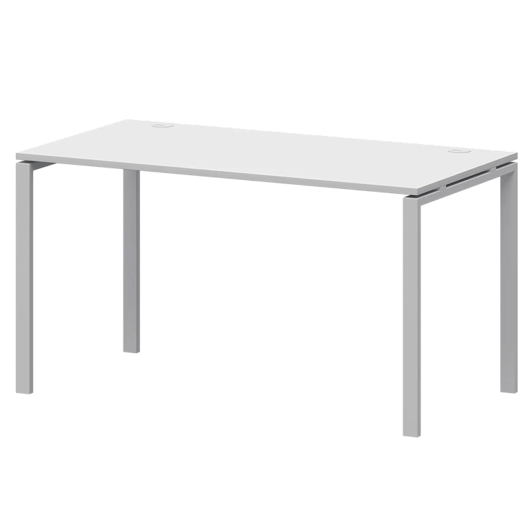 стол на металлокаркасе protech ам-003.60 белый/белый фото