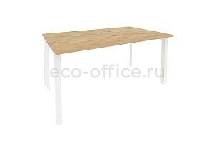 Стол переговорный (1 столешница) ONIX O.MP-PRG-1.4 Тиквуд Светлый / Белый металл фото