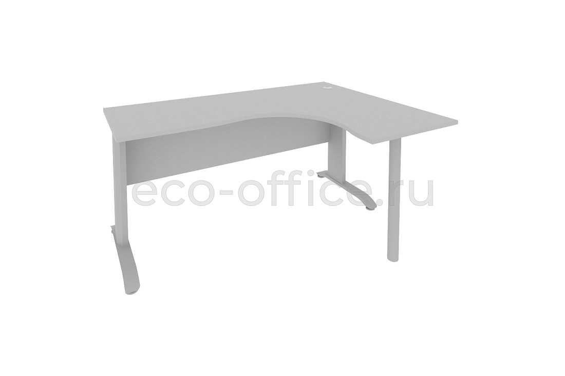 Стол криволинейный правый RIVA Metal ПЛ.СА-4 (R) Серый купить в Москве