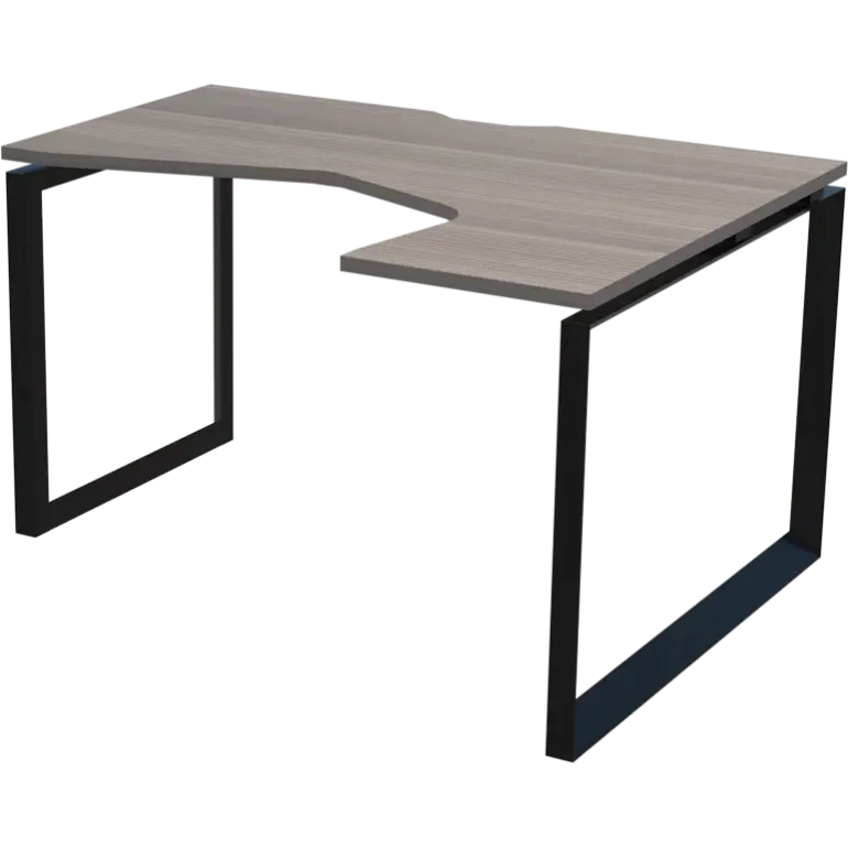 стол эргономичный правый на металлокаркасе protech нтмп.о-060.пр лиственница/антрацит фото