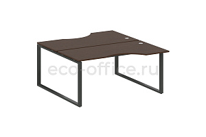 Рабочая станция криволинейная METAL SYSTEM STYLE БО.РАС-СА-2.1 Венге Цаво / Антрацит металл фото