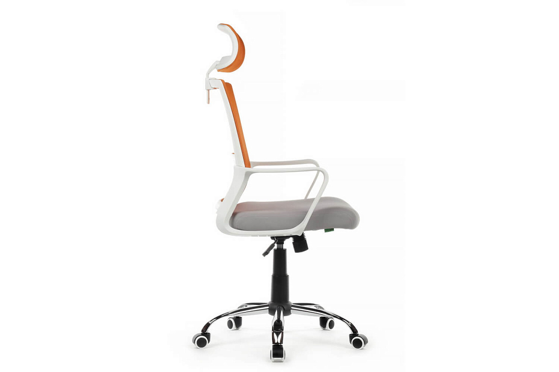 кресло rv chair mint 1029hw оранжевая сетка / серая ткань фото