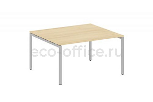 Стол переговорный (1 столешница) METAL SYSTEM QUATTRO 4x4 40БП.ПРГ-1.3 Акация Лорка / Серый металл фото