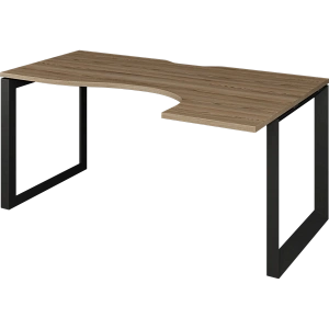 Стол эргономичный правый на металлокаркасе Protech НТМП.О-060.ПР Дуб сафари/Антрацит фото