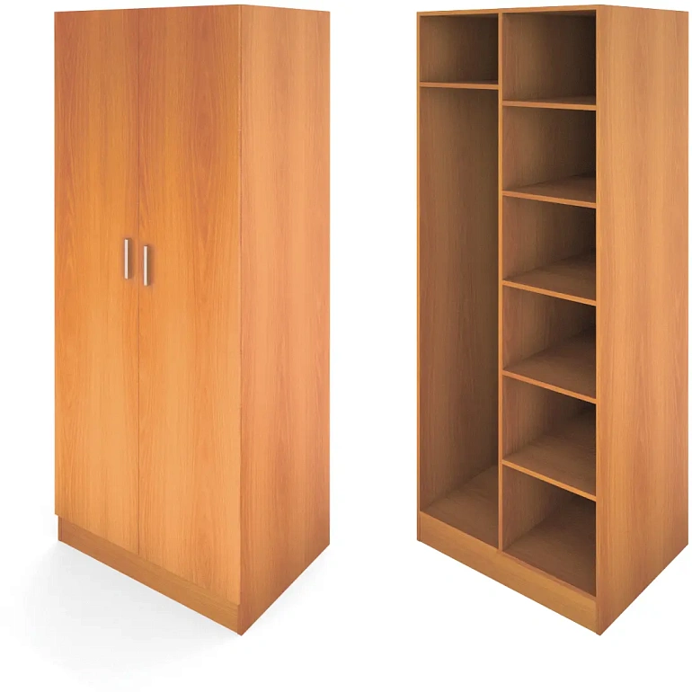 шкаф комбинированный двухстворчатый protech ас-22 миланский орех фото