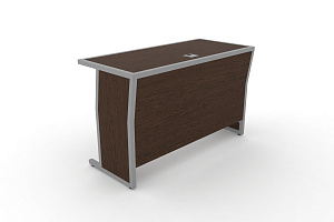 Стол для преподавателя DESK DK-1200U Венге Цаво / Серый металл фото