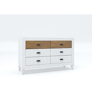 Комод белый/engadina Protech КМ-21 Белый/Энгадина фото