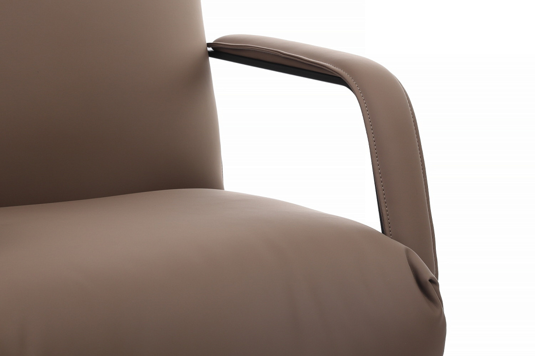 кресло руководителя rv chair otto cm-p001as коричневая экокожа фото