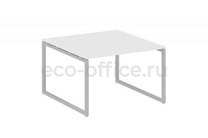 Стол переговорный (1 столешница) METAL SYSTEM QUATTRO 4x4 40БО.ПРГ-1.2 Белый / Серый металл фото