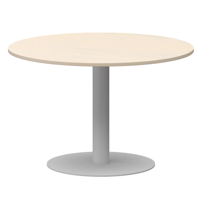 стол круглый protech ам-д120 бук/белый фото