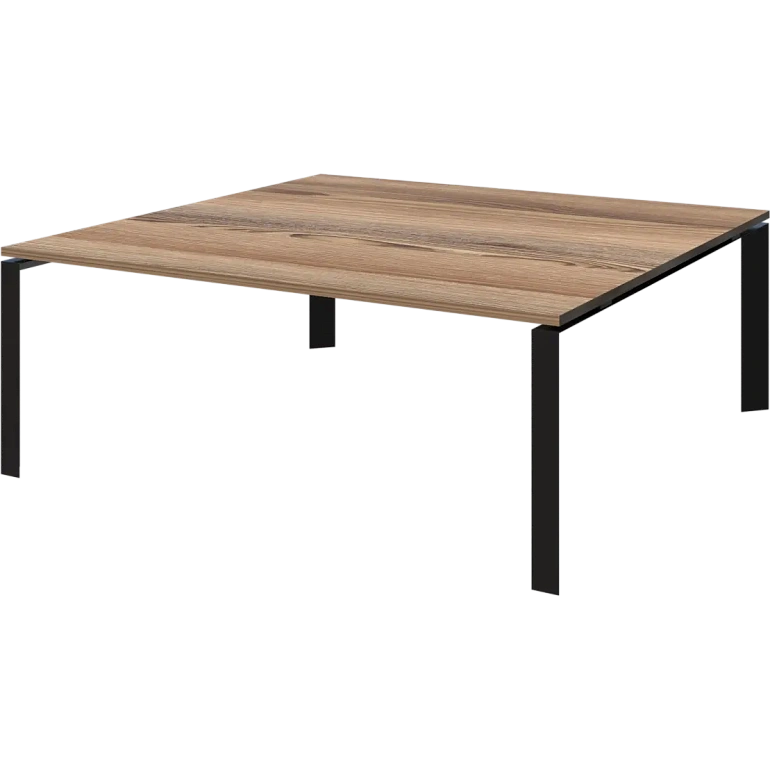 стол переговорный на металлокаркасе protech нтмп.п.120.11 дуб сафари/антрацит фото