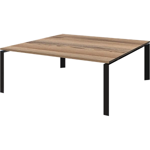 Стол переговорный на металлокаркасе Protech НТМП.П.140.11 Дуб сафари/Антрацит фото