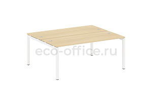 Рабочая станция METAL SYSTEM QUATTRO 5x5 50БП.РАС-СП-2.5 Акация Лорка / Белый металл фото