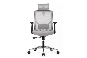 Кресло RV Chair STEP A2320 Серая сетка / Серая ткань фото