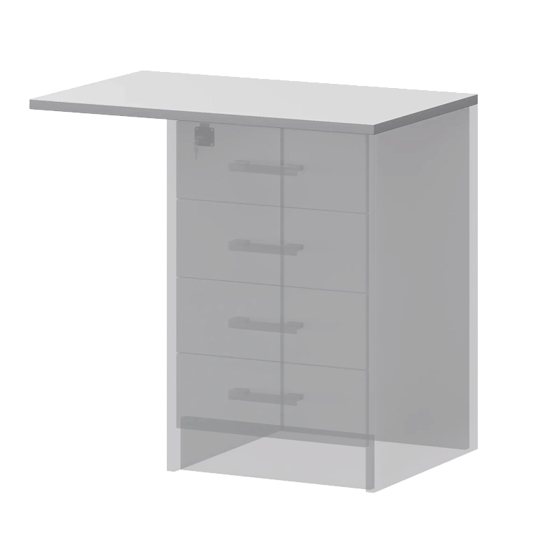 крышка к приставным тумбам protech а-706.ф белый фото