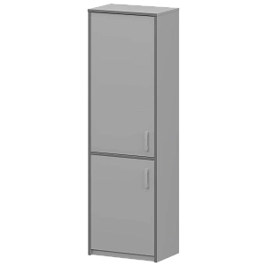 Шкаф комбинированный закрытый узкий Protech А-321/А-621 Серый фото