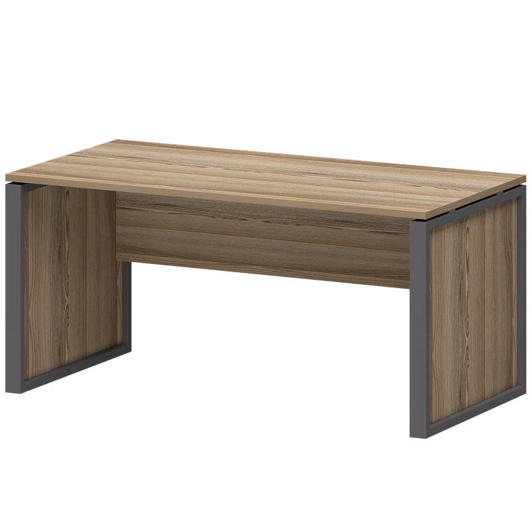 стол руководителя protech нтм-160 дуб сафари/антрацит фото