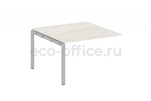 Проходной наборный элемент переговорного стола METAL SYSTEM QUATTRO 5x5 50БП.ППРГ-2 Дуб Наварра / Серый металл фото