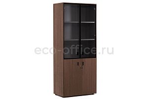 Шкаф комбинированный ENZO 109 714 ECL 01 Эвкалипт / Чёрный металл фото
