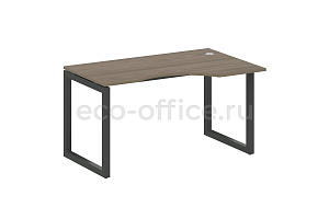 Стол криволинейный правый METAL SYSTEM QUATTRO 5x5 50БО.СА-2 Пр Вяз Благородный / Антрацит металл фото