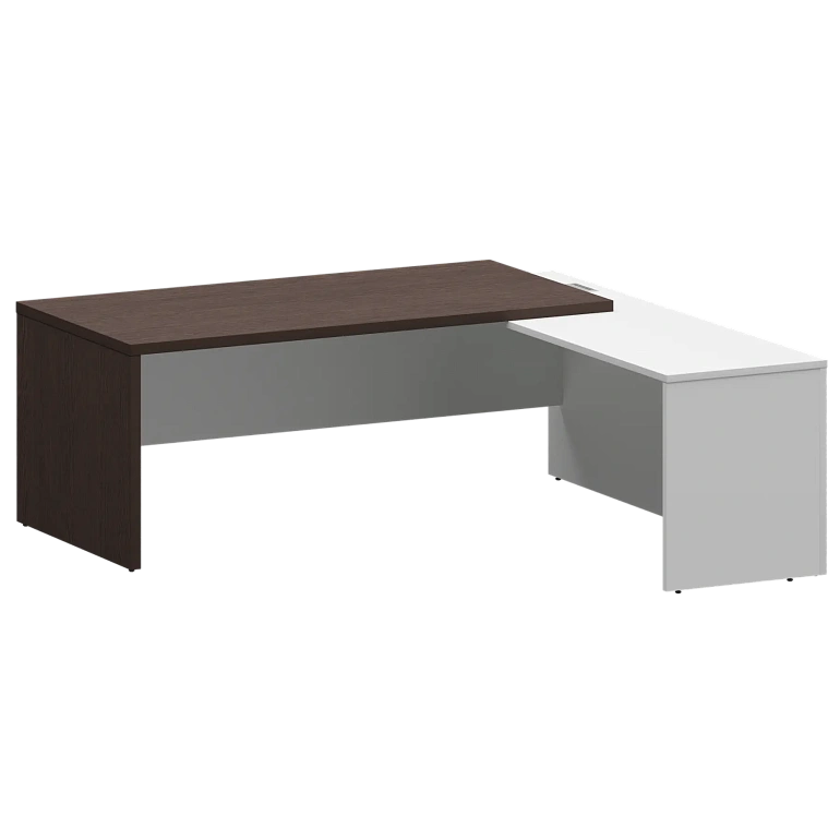 стол руководителя правый protech kzp-20r дуб венге/белый фото