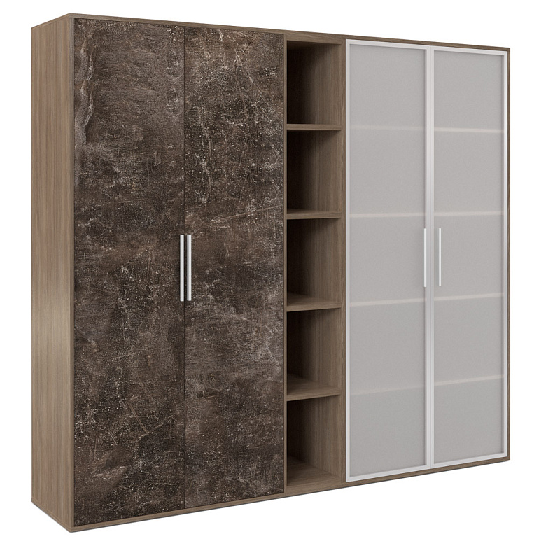 шкаф высокий 4 створки, с нишей b-tone btn36153542 фото