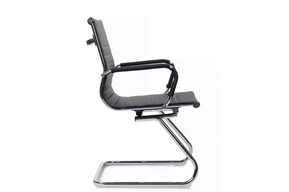 Конференц-кресло RV Chair HUGO 6002-3EC Чёрная экокожа  стоимость