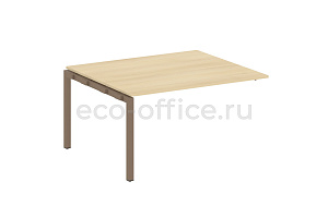 Проходной наборный элемент переговорного стола METAL SYSTEM QUATTRO 5x5 50БП.ППРГ-3 Акация Лорка / Мокко металл фото