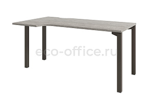 Бенч-система эргономичная, начальная секция SOLUTION D-521 L Бетон Чефалу / Трюфель фото
