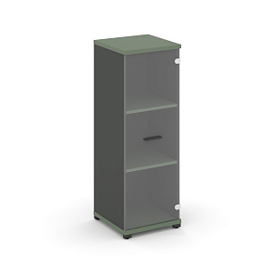 Шкаф 1 узкая секция, 3 ниши CONCEPT CN.STU.E-316 SP A Кобо/Антрацит/Металл Антрацит/Прозрачный фото