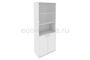 Шкаф высокий широкий STYLE Л.СТ-1.4 Белый фото