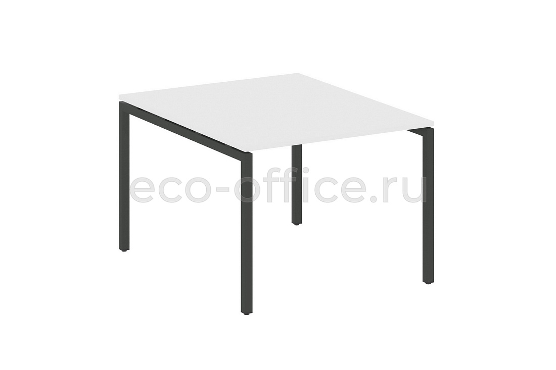 Стол переговорный (1 столешница) METAL SYSTEM QUATTRO 4x4 40БП.ПРГ-1.1 Белый / Антрацит металл  стоимость