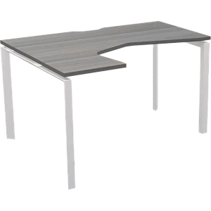 Стол эргономичный левый на металлокаркасе Protech НТМП.П-060.ЛВ Лиственница/Белый фото