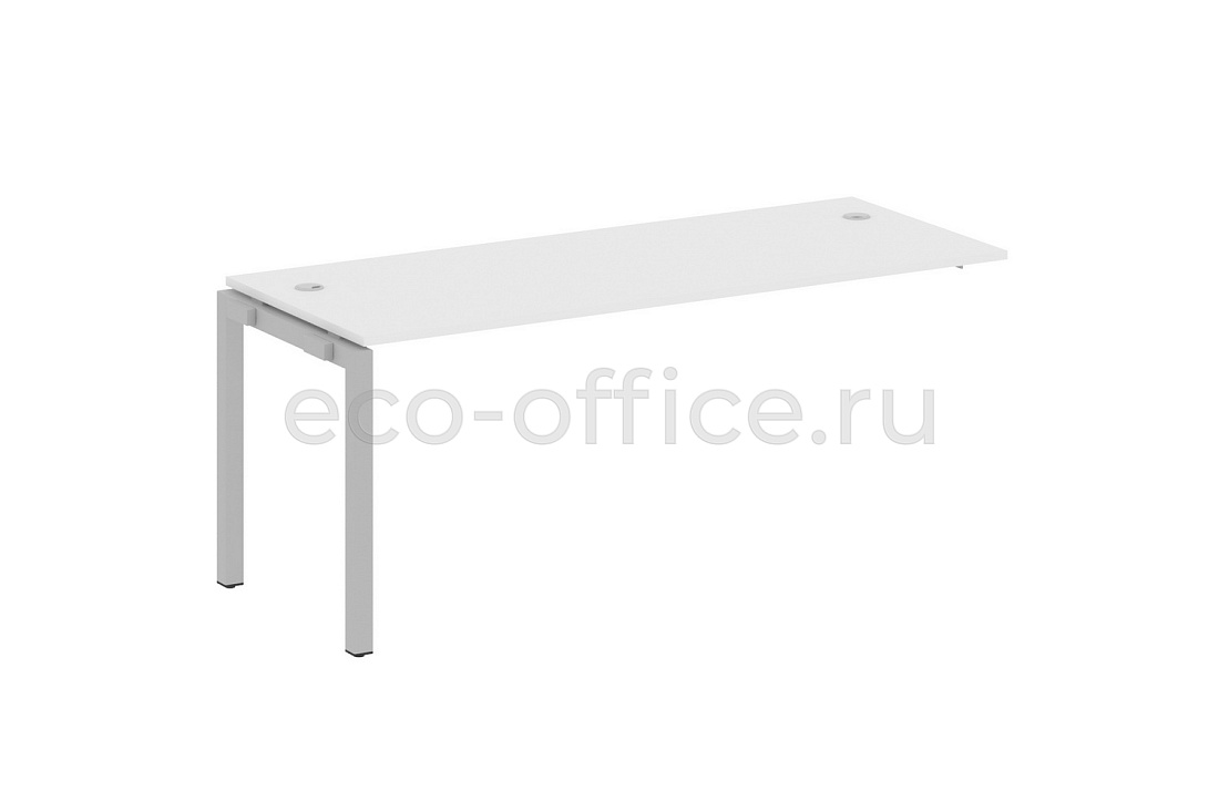 Проходной наборный элемент METAL SYSTEM QUATTRO 5x5 50БП.ПРС-СП-1.5 Белый / Серый металл купить в Москве