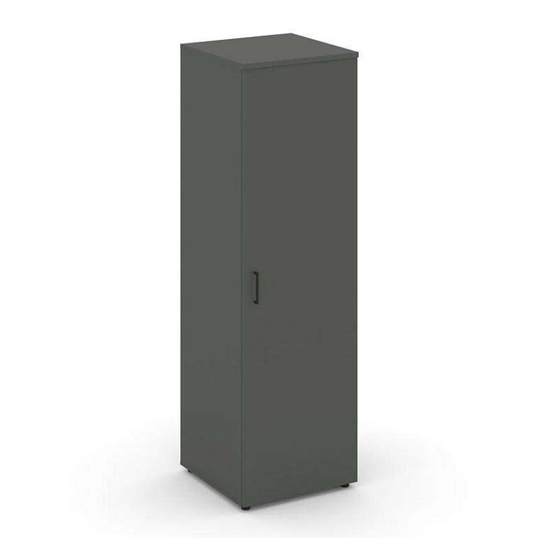 гардероб узкий глубокий style project sn.gb-002 антрацит/черный ручки фото