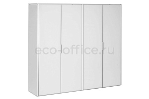Шкаф для бумаг 4 двери GALA LIB4/980 +2*LIBW/980 WHITE crvGLASS фото