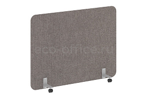 Перегородка на металлических опорах, на роликах R-LINE SOFT AP.R-160-120 Рогожка Romeo 01 / Серый металл фото