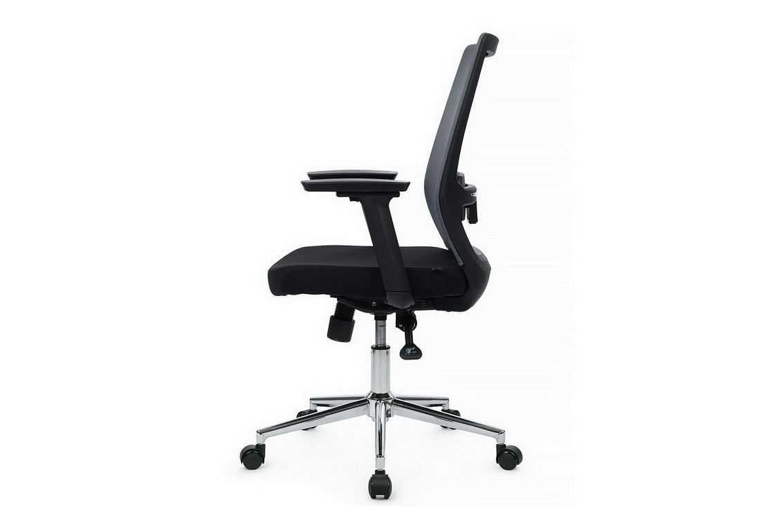 Кресло RV Chair FIX 851E-3D-M3 Серая сетка / Чёрная ткань  стоимость