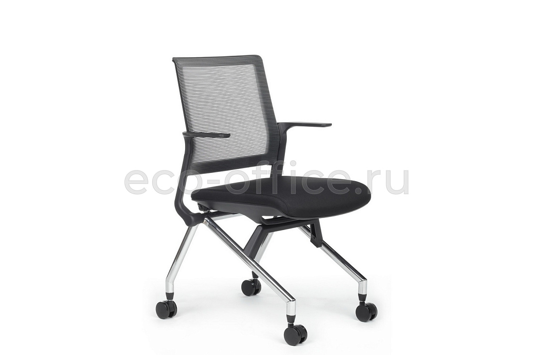 Конференц-кресло складное RV Design MOBY D2002 Чёрная ткань купить в Москве