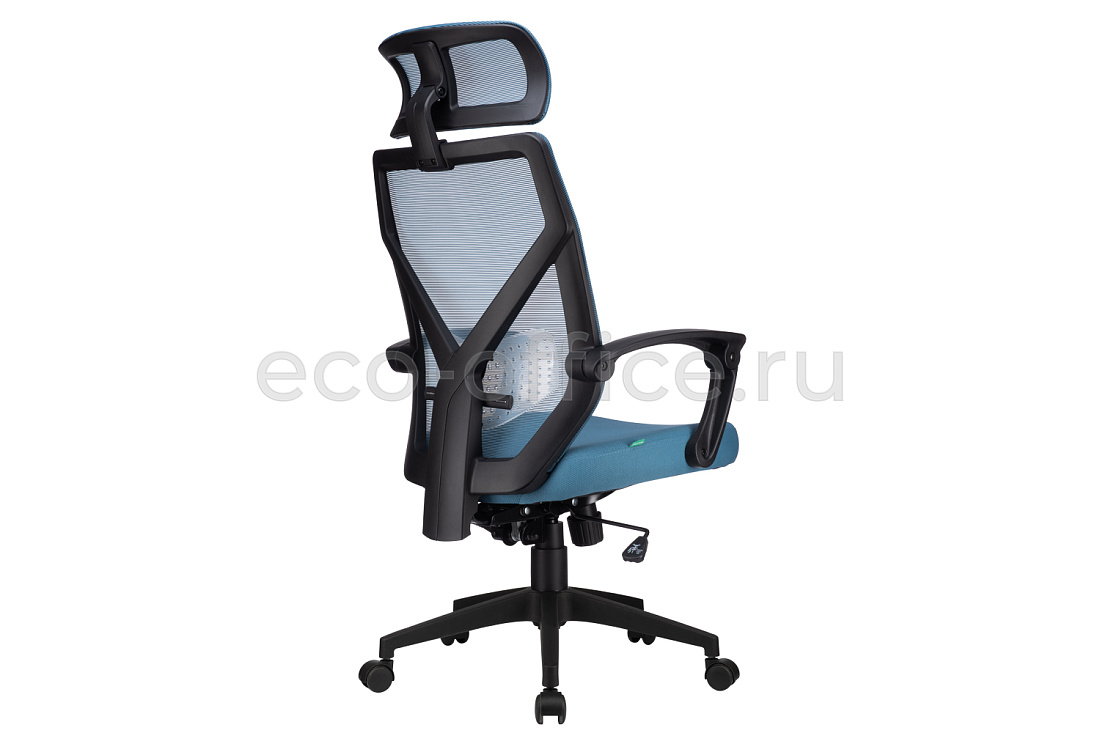 Кресло RV Chair OLIVER W-203 AC Чёрный пластик / Синяя сетка  стоимость