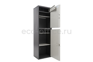 Шкаф бухгалтерский AIKO SL-150/2T EL Графит (RAL 7024) / Светло-серый (RAL 7038) фото