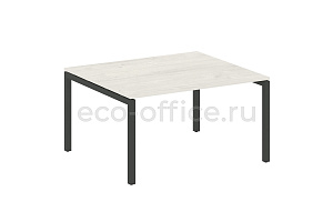 Стол переговорный (1 столешница) METAL SYSTEM QUATTRO 5x5 50БП.ПРГ-1.3 Дуб Наварра / Антрацит металл фото