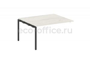 Проходной наборный элемент переговорного стола METAL SYSTEM QUATTRO 4x4 40БП.ППРГ-3 Дуб Наварра / Антрацит металл фото